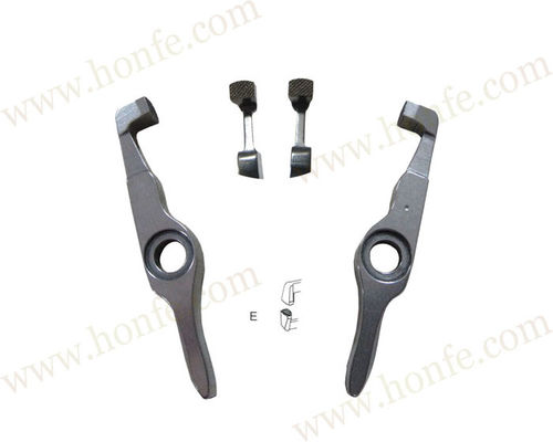 Upper & lower gripper Projectile Loom Parts PS00497/PS00498 911319474/911319475 Diamond Knurled   Upper/Lower D2   3